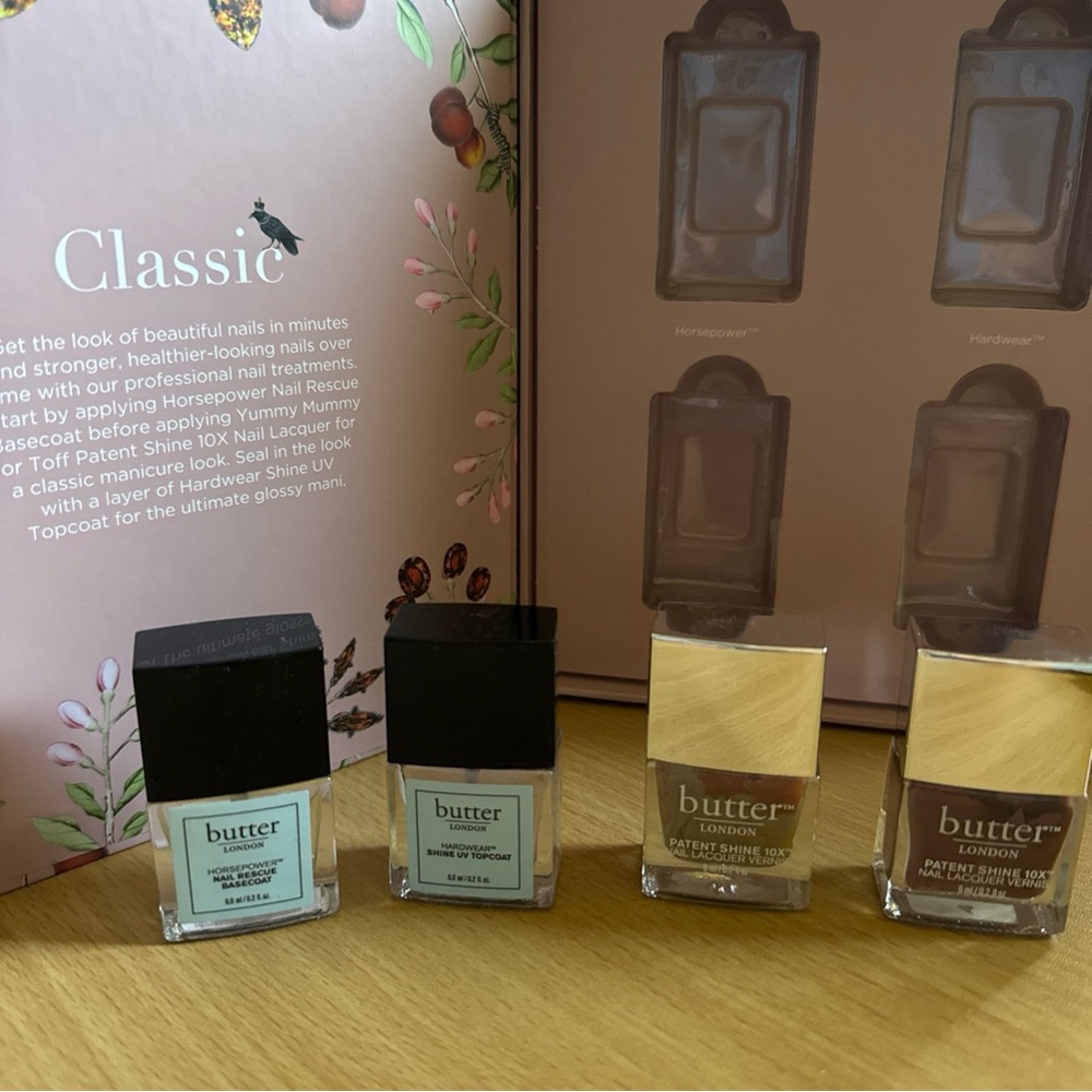 Butter London Nail Polish Classic Collection - set of 4 02oz NIB